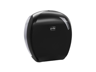 Toilet paper holder Grite Mini, plastic, black