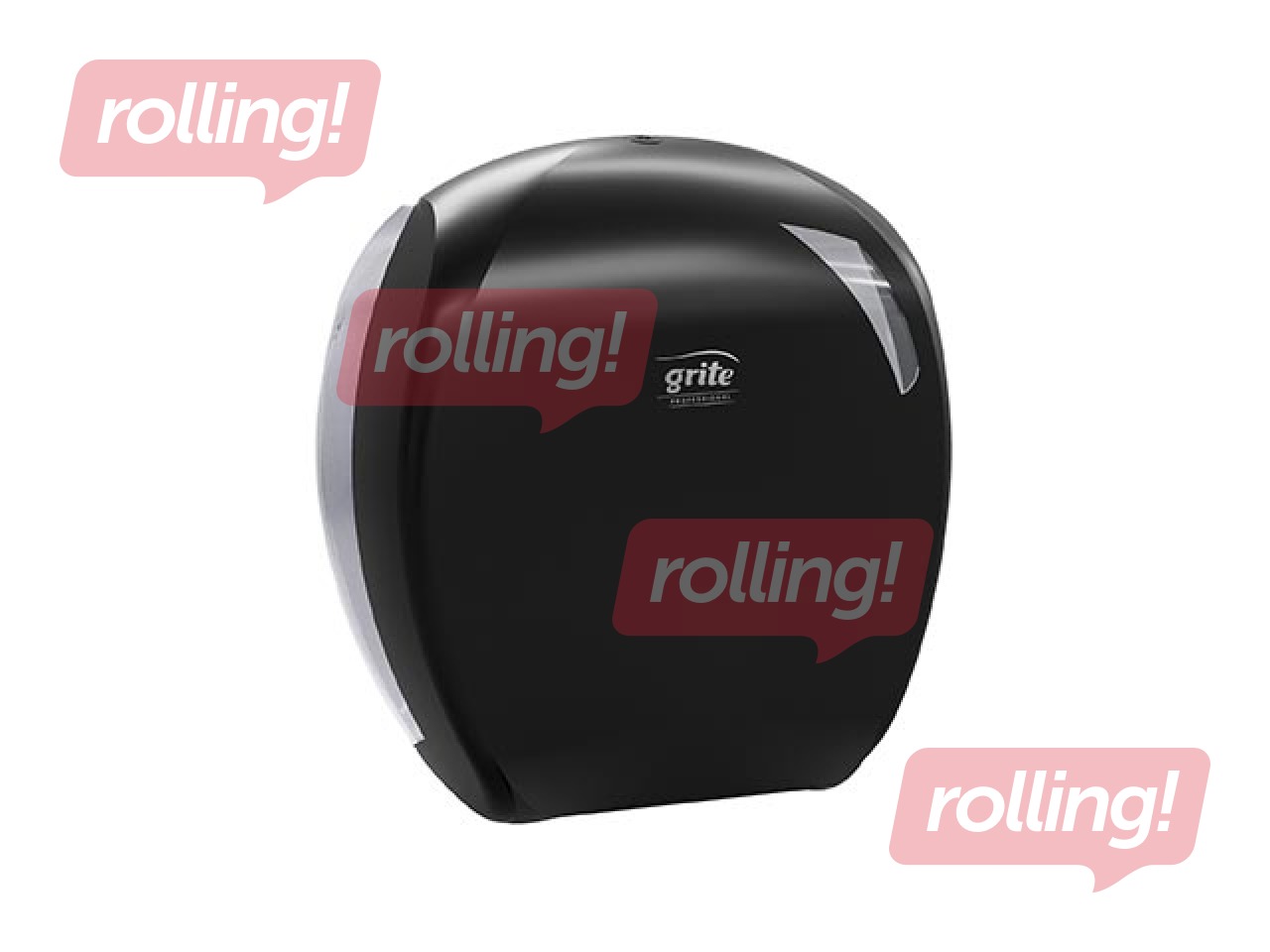 Tualettpaberihoidja Grite Mini, plastik, must