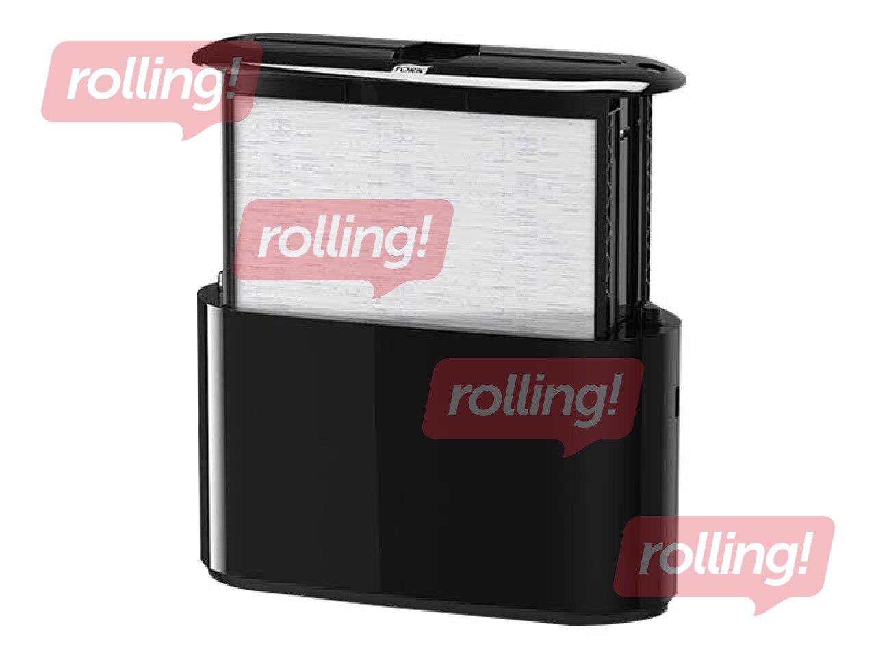 Salvešu turētājs galdam Tork Xpress Countertop Multifold H2, plastikāta, melns