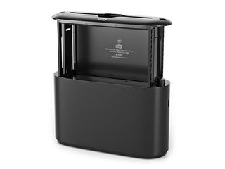Salvešu turētājs galdam Tork Xpress Countertop Multifold H2, plastikāta, melns