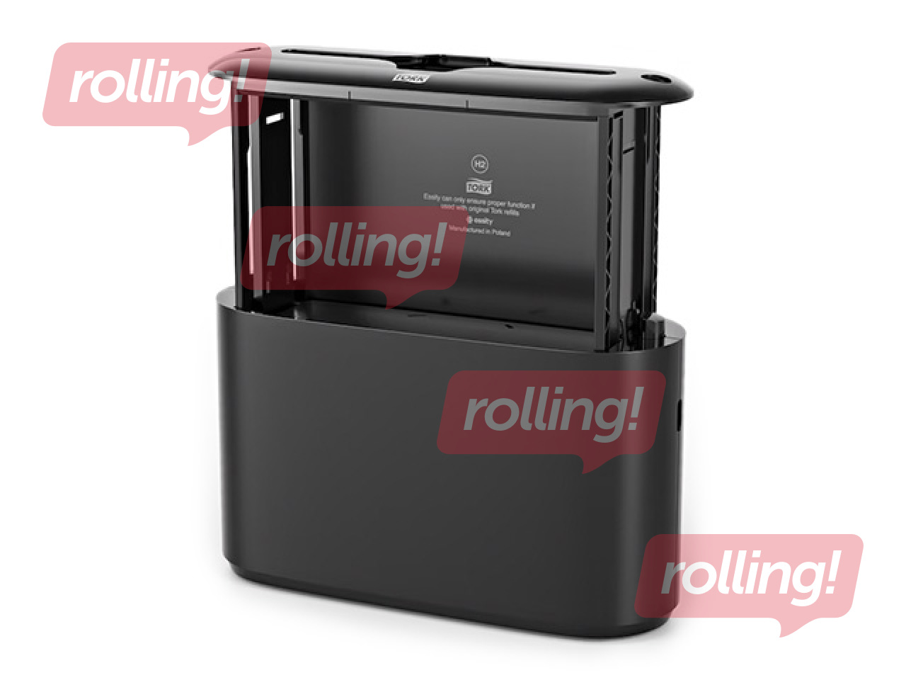 Salvešu turētājs galdam Tork Xpress Countertop Multifold H2, plastikāta, melns