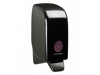 Šķidro ziepju turētājs Aquarius, plastikāta, melns, 1l