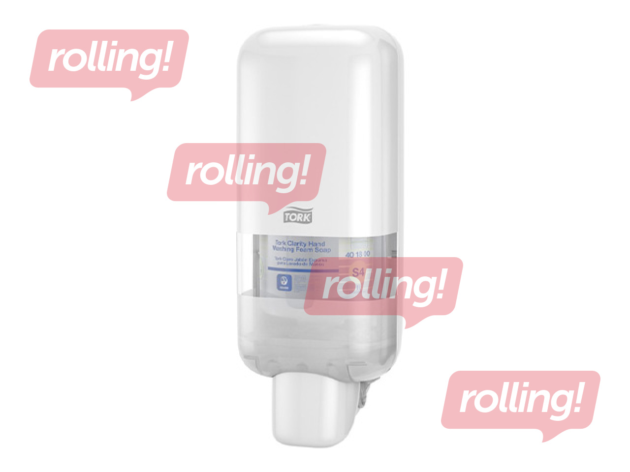 Putu ziepju turētājs Tork S4, plastikāta, balts