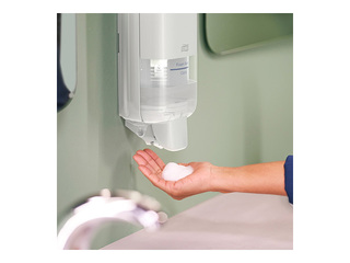 Putu ziepju turētājs Tork S4, plastikāta, balts