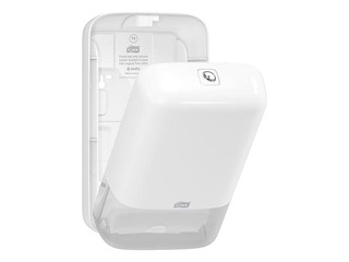 Tualetes papīra loksnēs turētājs Tork T3, plastikāta, balts