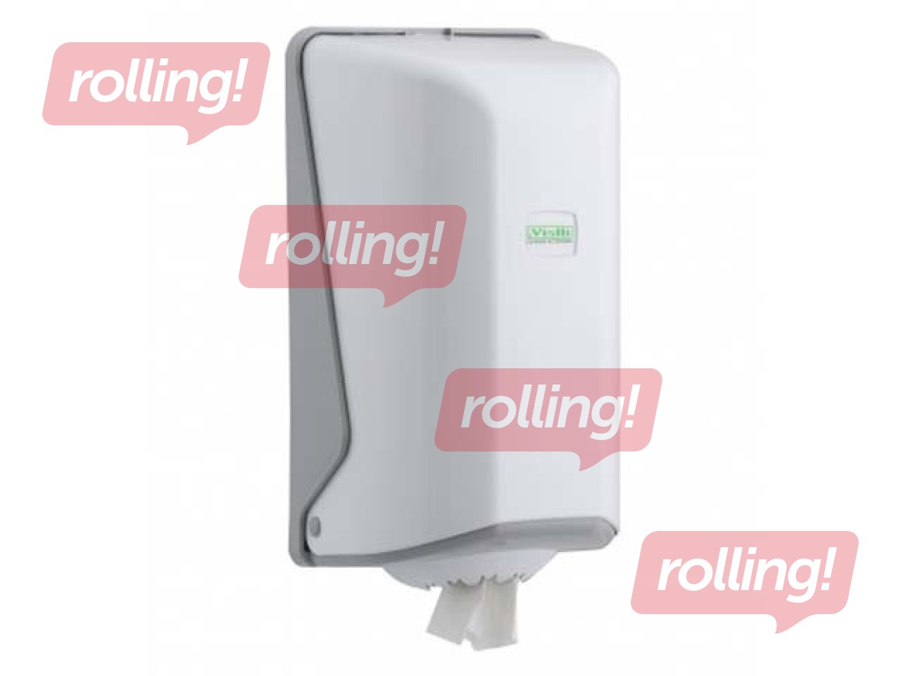 Papīra dvieļu ruļļos turētājs Vialli Centerfeed, M2, balts