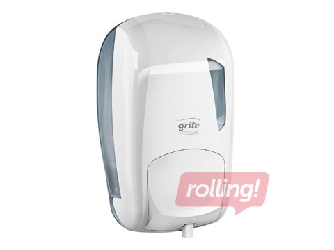 Šķidro ziepju turētājs Grite, plastikāta, balts, 1l