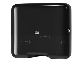 Hand towel holder Tork Singlefold Mini H3, plastic, black