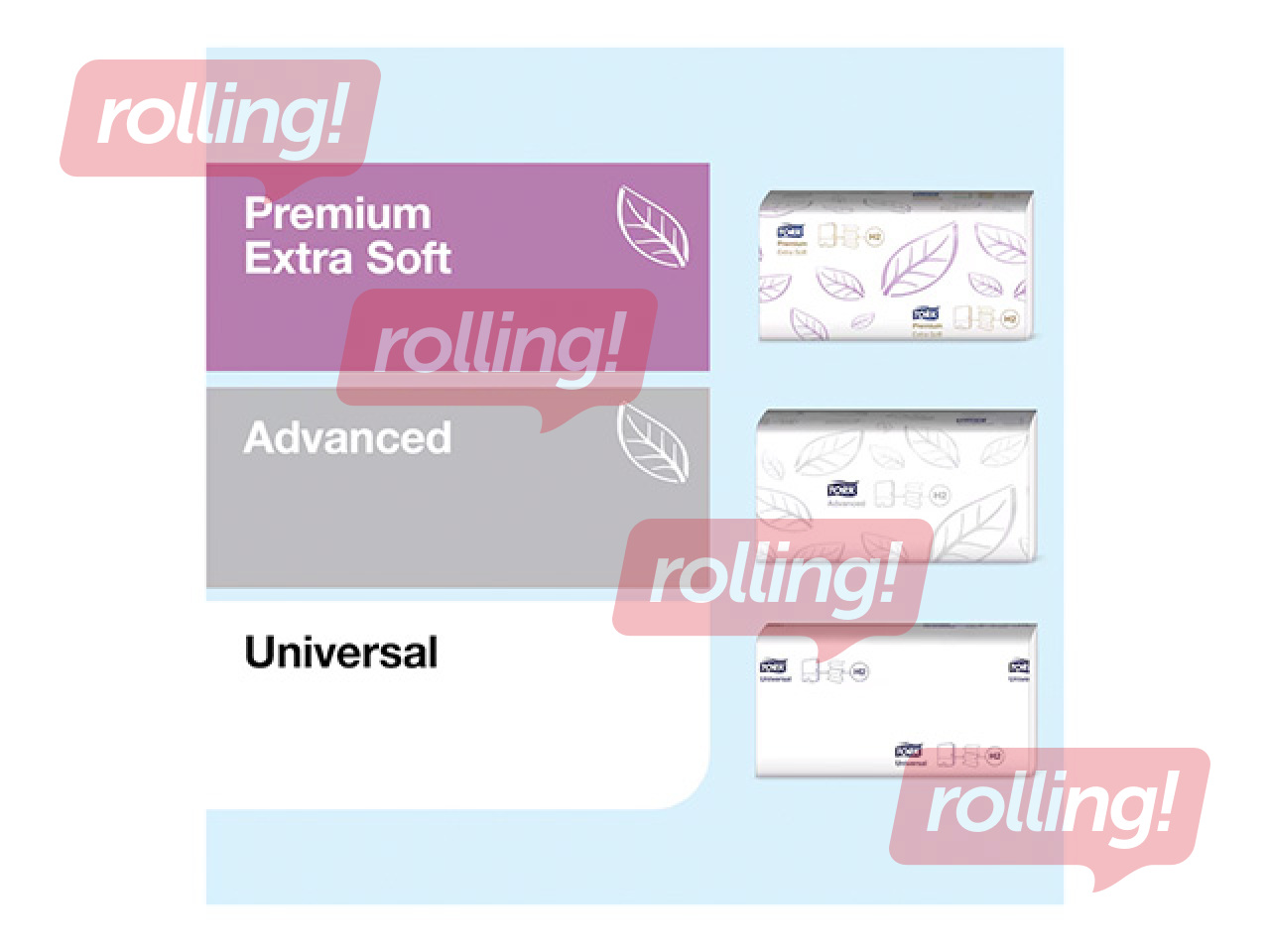 Papīra dvieļu loksnēs turētājs Tork Singlefold Mini H3, plastikāta, melns