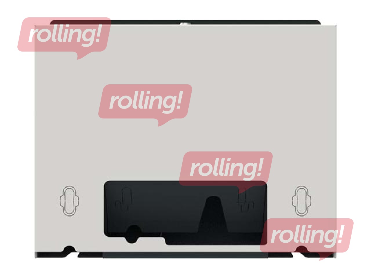 Higiēnas preču turētājs, nerūsējošais tērauds, balts, 48.2x40x9.8cm