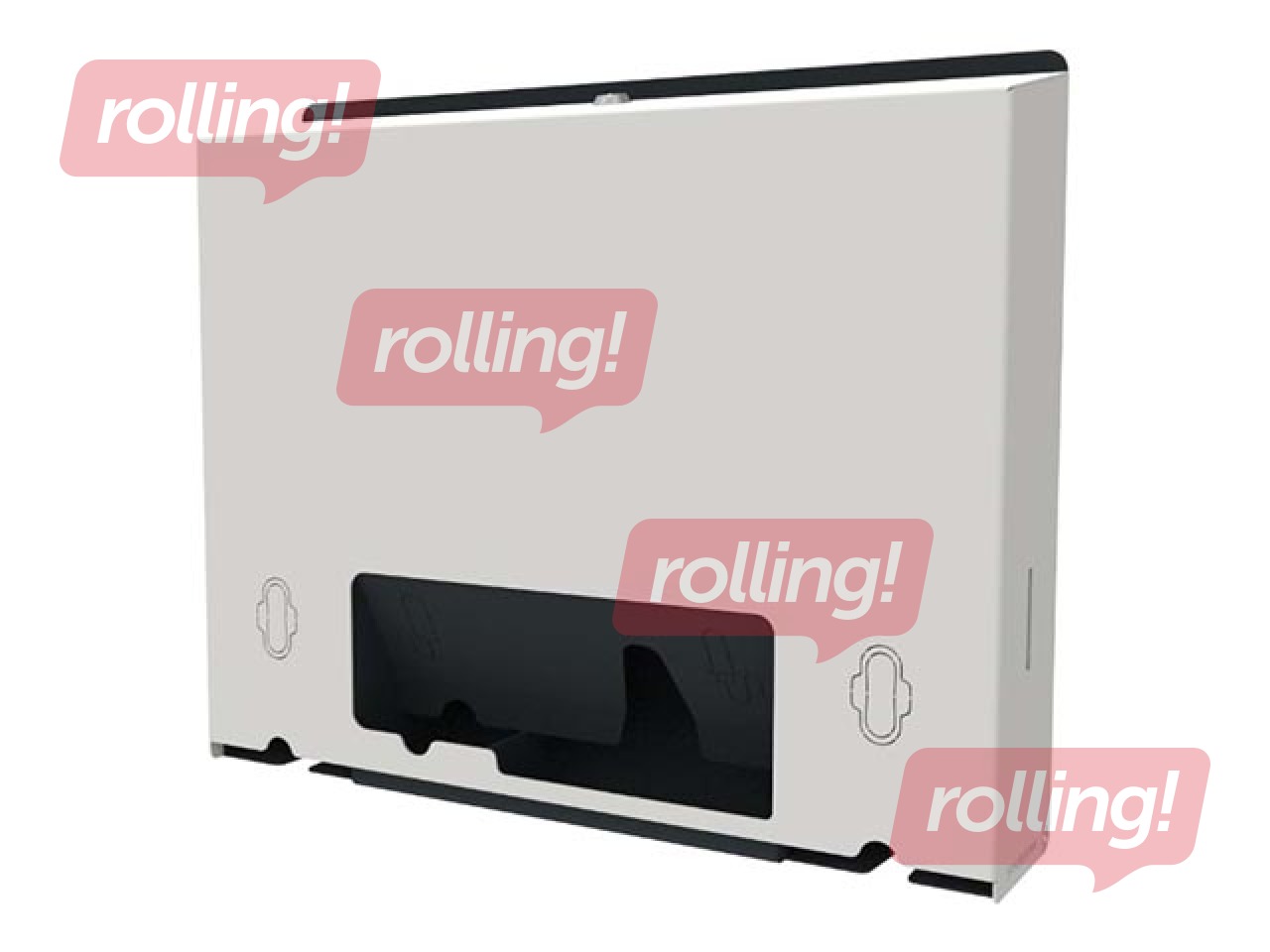 Higiēnas preču turētājs, nerūsējošais tērauds, balts, 48.2x40x9.8cm