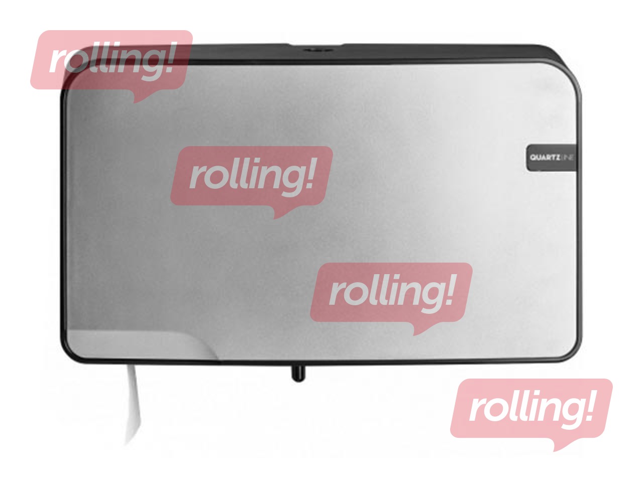 Tualetes papīra ruļļos turētājs QuartzLine, plastikāta, sudrabs