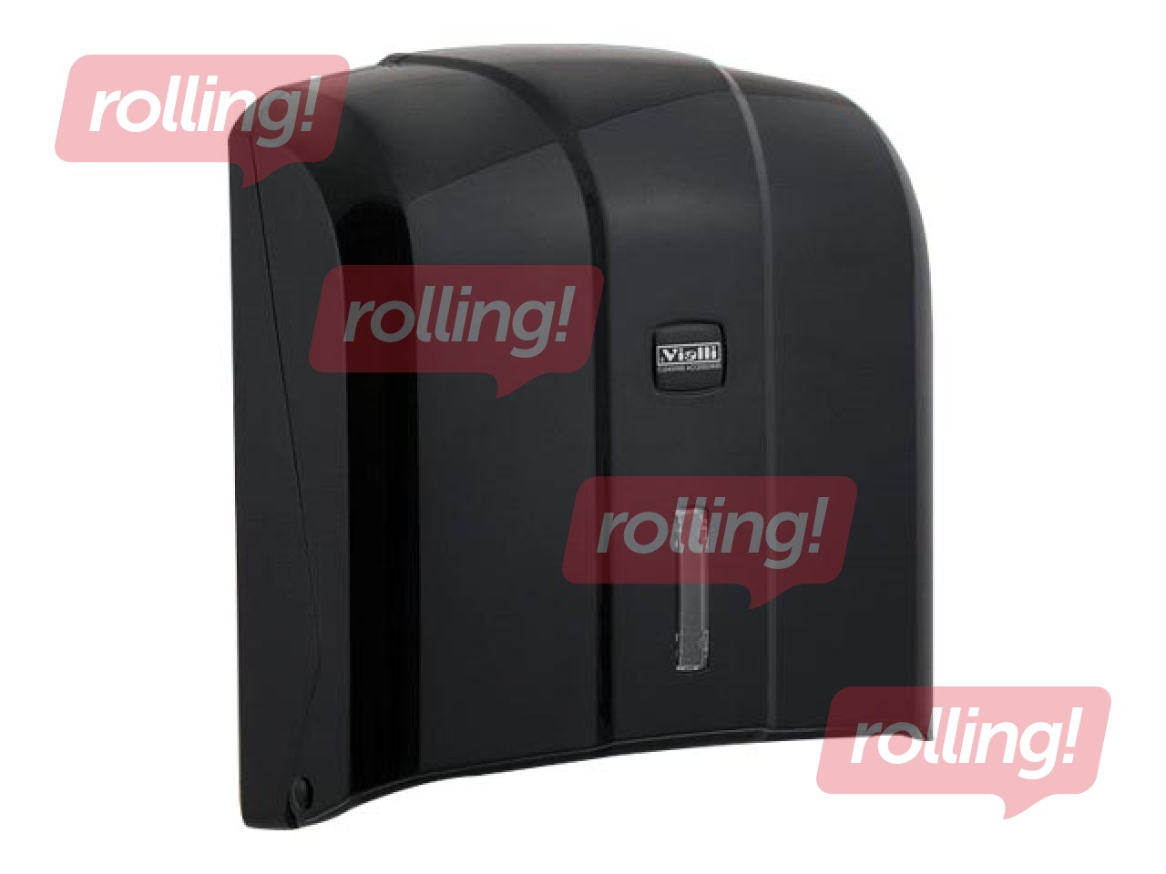 Papīra dvieļu loksnēs turētājs Vialli, Z-fold, H2, melns