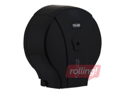 Tualetes papīra ruļļos turētājs Vialli Mini Jumbo, T2, melns