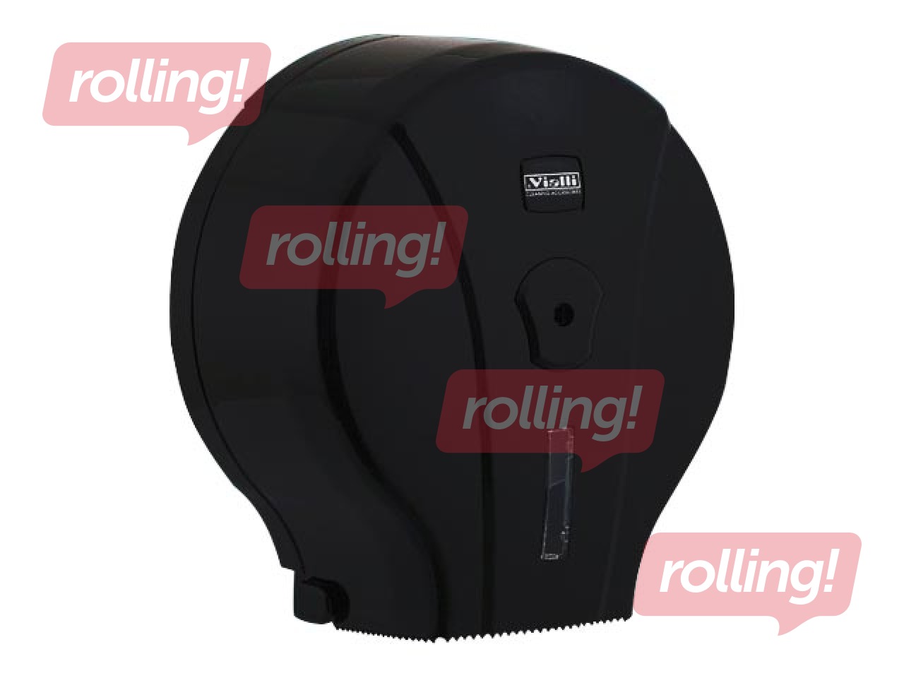 Tualetes papīra ruļļos turētājs Vialli Mini Jumbo, T2, melns