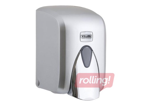 Putu ziepju turētājs Vialli F5, sudraba, 500ml