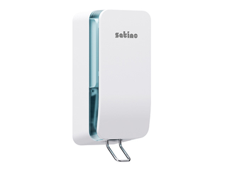 Šķidro un putu ziepju turētājs Satino, balts, 1l