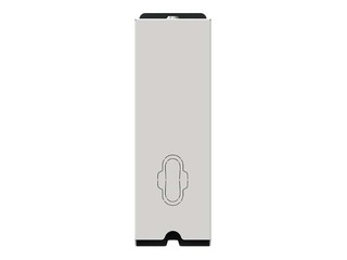 Higiēnas preču turētājs, nerūsējošais tērauds, balts, 11.2x35x9.8cm