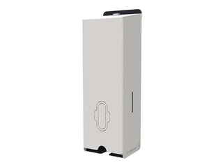 Higiēnas preču turētājs, nerūsējošais tērauds, balts, 11.2x35x9.8cm