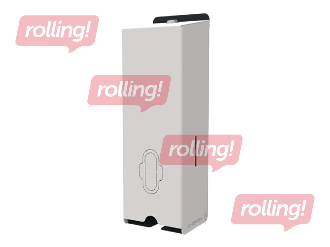 Higiēnas preču turētājs, nerūsējošais tērauds, balts, 11.2x35x9.8cm