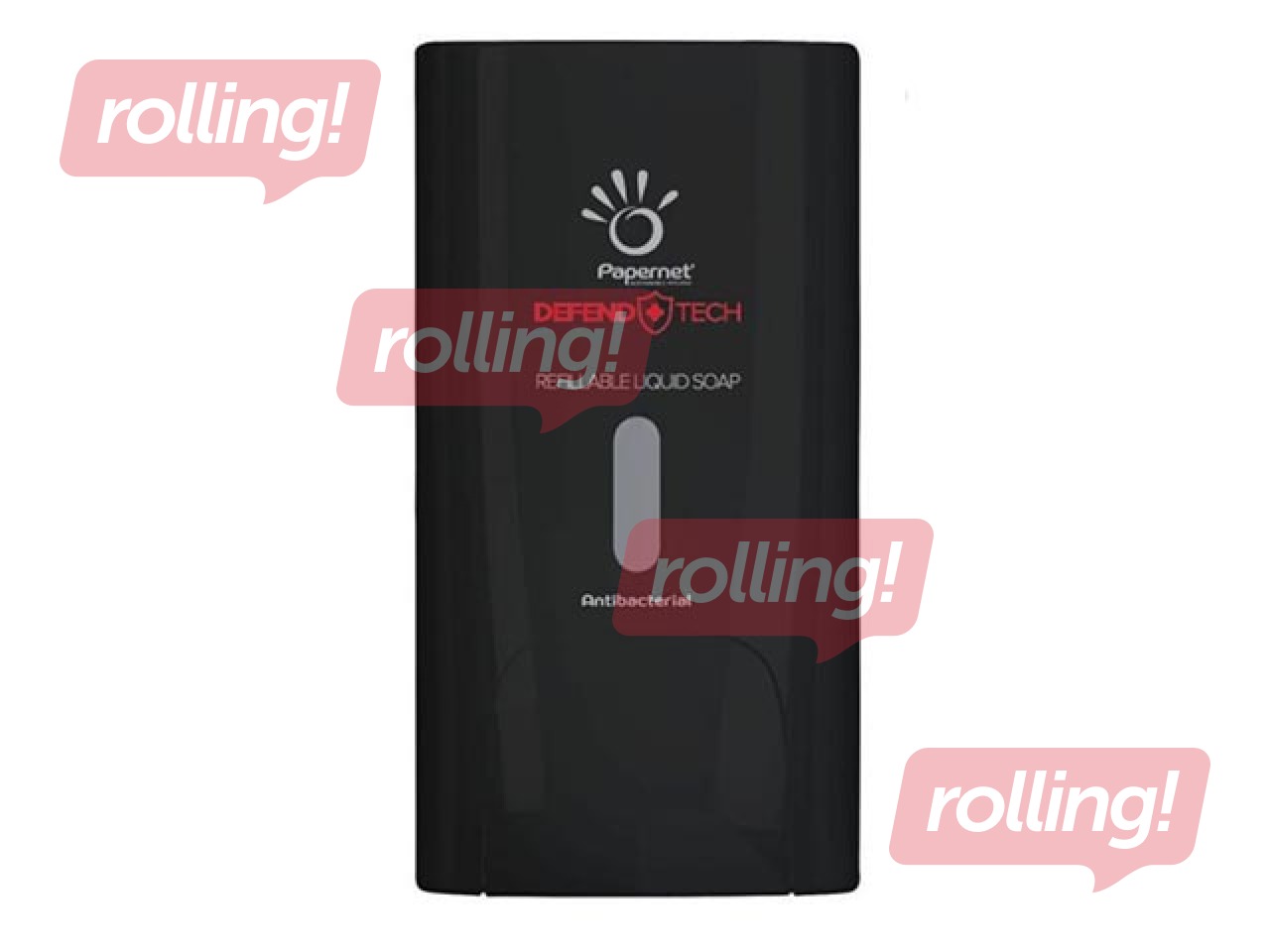 Šķidro ziepju turētājs Papernet, melns, 1l