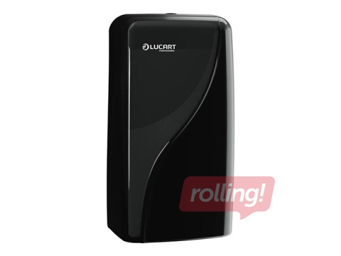 Toilet paper holder Lucart, Identity, T3, for sheets, plastic, black