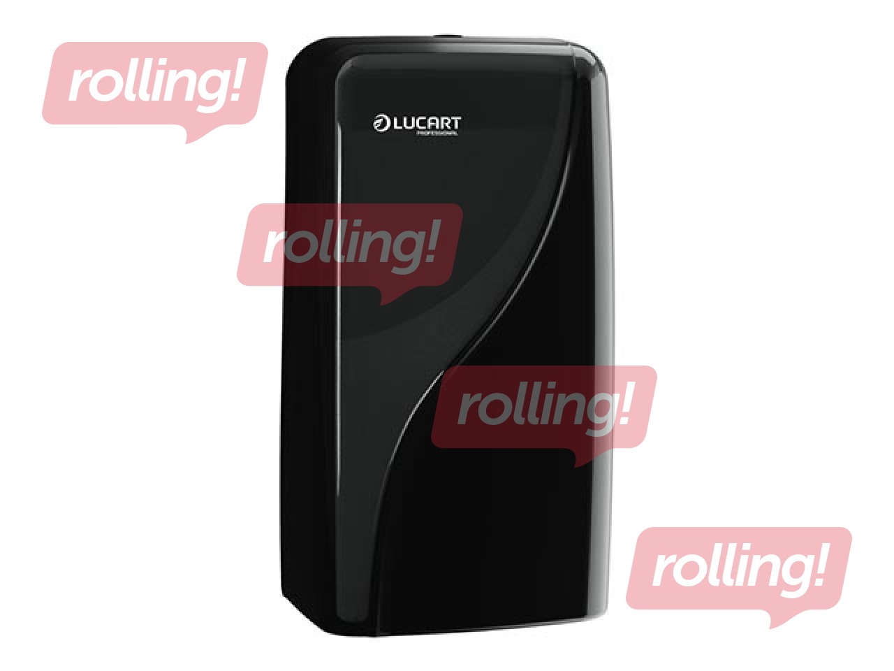 Toilet paper holder Lucart, Identity, T3, for sheets, plastic, black