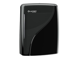 Papīra dvieļu loksnēs turētājs Lucart Identity, melns