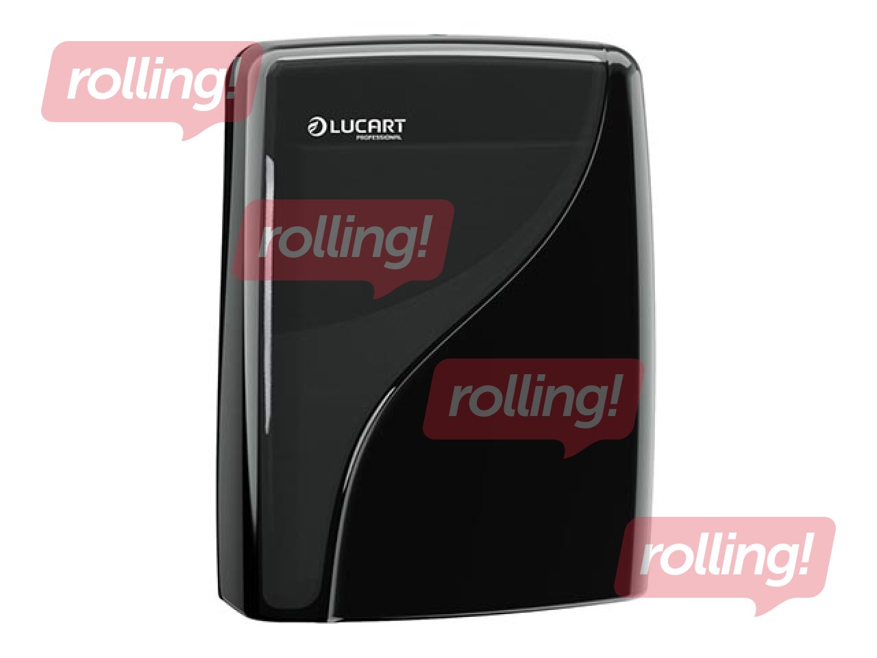 Papīra dvieļu loksnēs turētājs Lucart Identity, melns