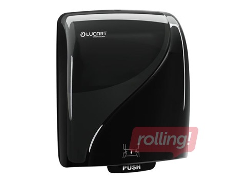 Papīra dvieļu ruļļos turētājs Lucart Identity, H1, melns