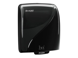 Papīra dvieļu ruļļos turētājs Lucart Identity, H1, melns