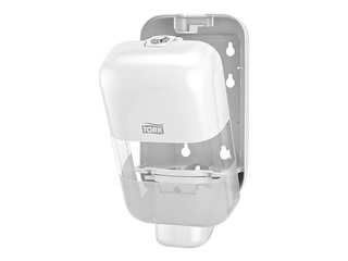 Seebi- ja desinfitseerimisvahendi dosaator Tork Mini S5, plastist, valge