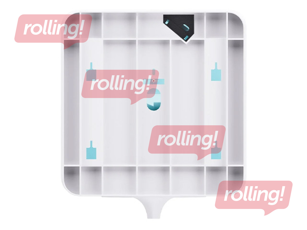 Papīra dvieļu ruļļos turētājs Satino Centrefeed Plus, balts