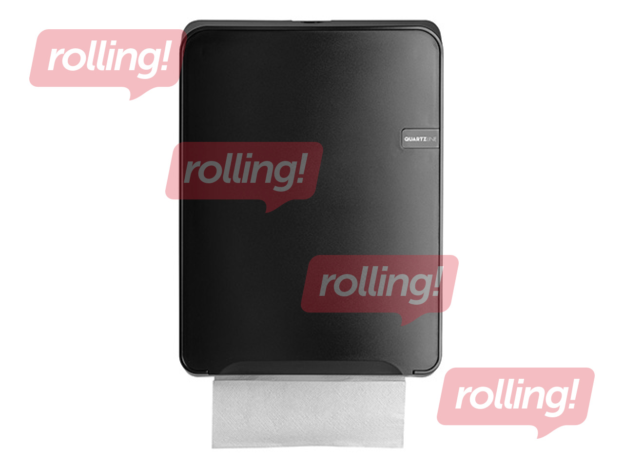 Paper Towel Dispenser QuartzLine Multifold, H2, plastic, black