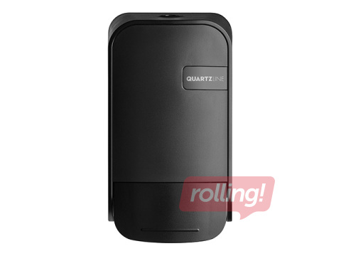 Turētājs klozetpodu sēdvirsmas tīrīšanas putām un putu ziepēm QuartzLine, plastikāta, melns, 400ml