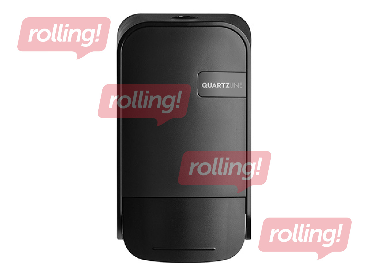 Turētājs klozetpodu sēdvirsmas tīrīšanas putām un putu ziepēm QuartzLine, plastikāta, melns, 400ml