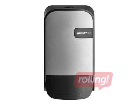 Turētājs klozetpodu sēdvirsmas tīrīšanas putām un putu ziepēm QuartzLine, plastikāta, sudraba, 400ml