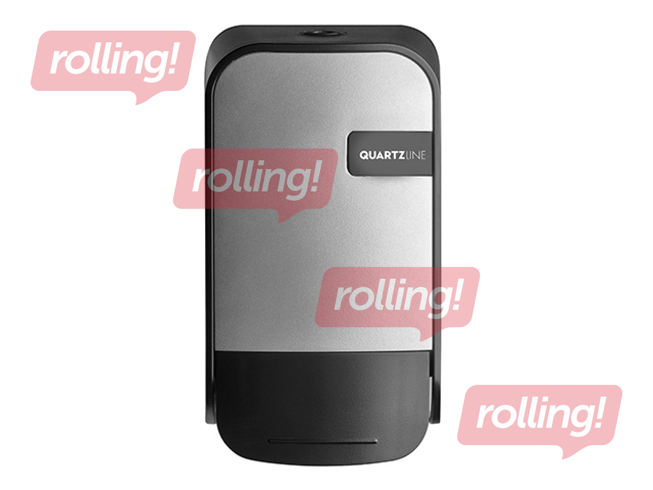 Turētājs klozetpodu sēdvirsmas tīrīšanas putām un putu ziepēm QuartzLine, plastikāta, sudraba, 400ml