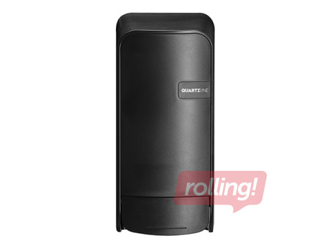 Šķidro ziepju un dezinfekcijas līdzekļu turētājs QuartzLine, plastikāta, melns, 1l