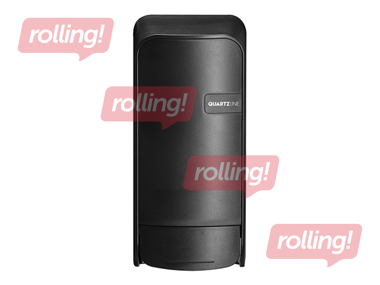 Šķidro ziepju un dezinfekcijas līdzekļu turētājs QuartzLine, plastikāta, melns, 1l