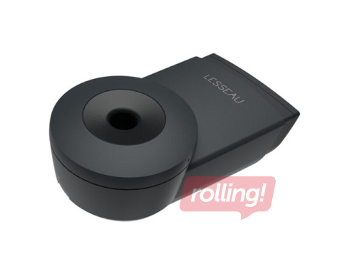 Ziepju turētājs Lesseau, bezkontakta, melns