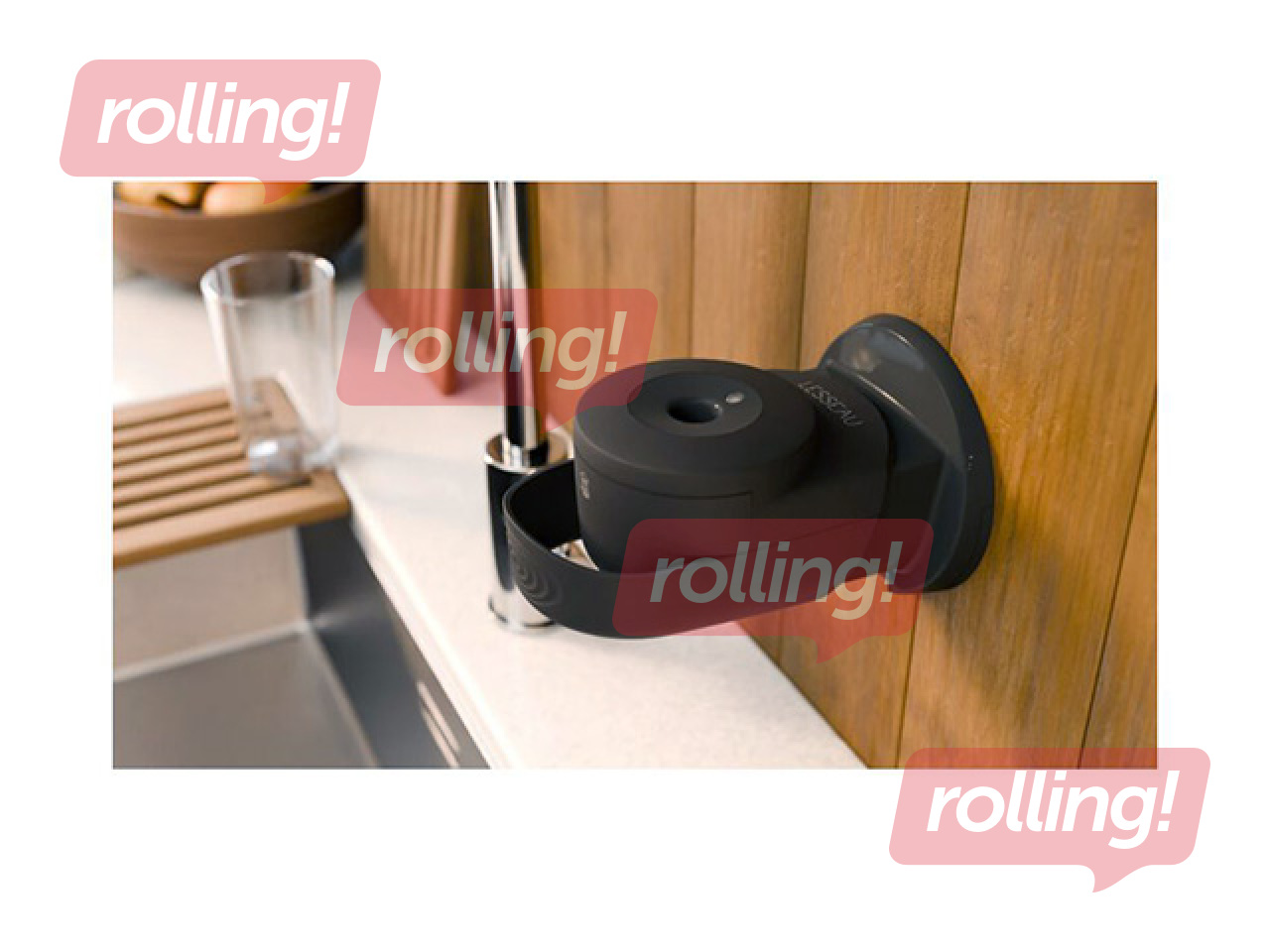 Ziepju turētājs Lesseau, mehānisks, melns