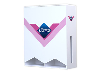 Higiēnas preču turētājs, Libresse, balts