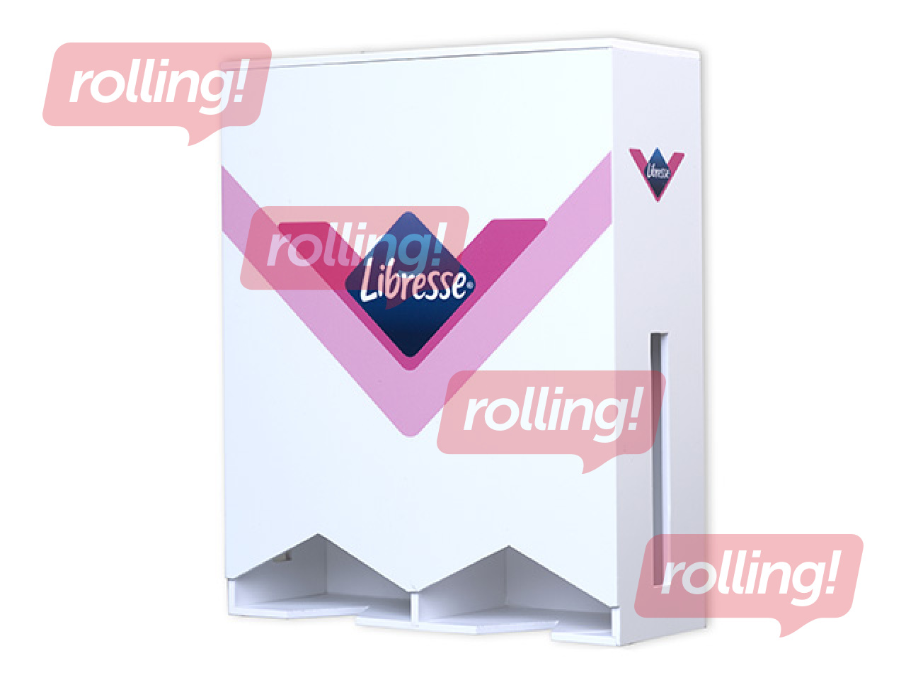Higiēnas preču turētājs, Libresse, balts