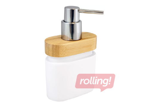 Ziepju dozators Duschy Wood, balts