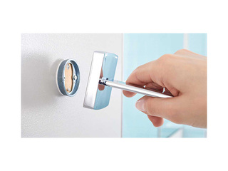 Ziepju dozators Tesa Klaam, stiprināms pie sienas, nerūsējošais tērauds