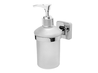 Soap dispenser Kalcyt, wall-mounted, chrome