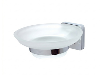 Soap dish Kalcyt, wall-mounted, chrome