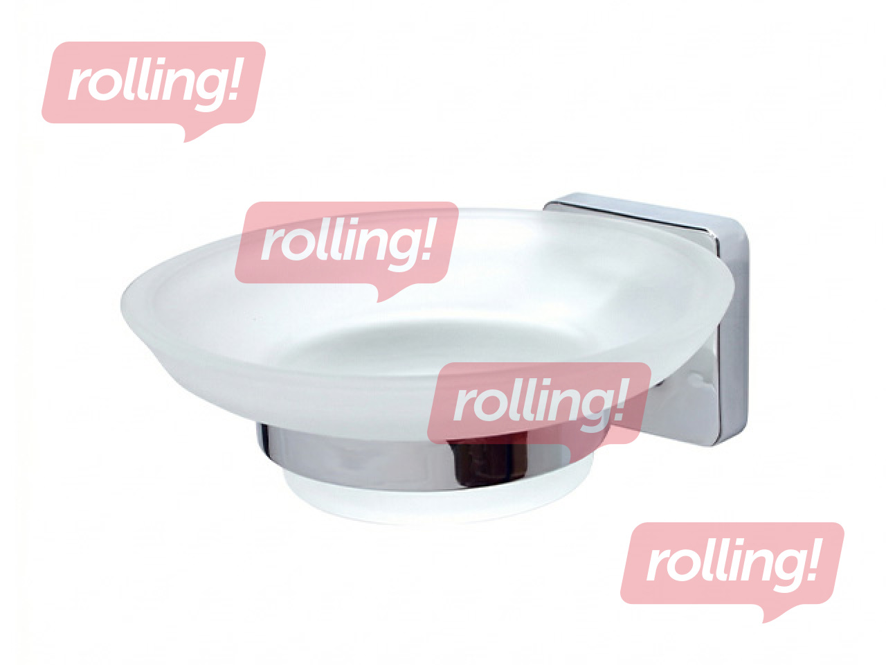 Ziepju trauks Kalcyt, stiprināms pie sienas, hromēts