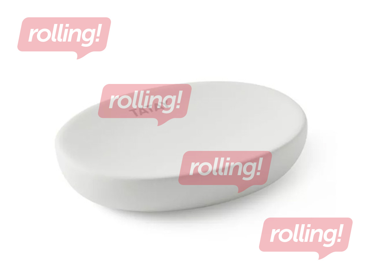 Soap dish Tatay Soft, ceramic, white